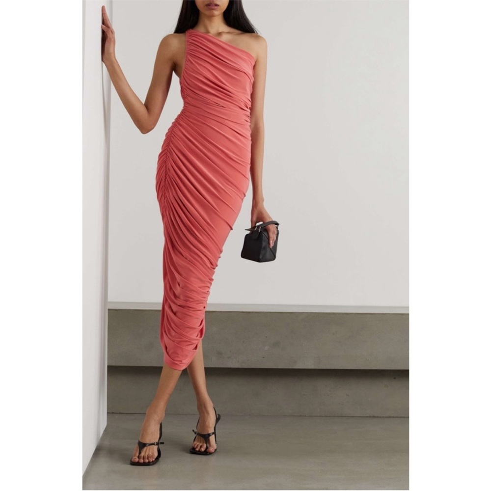 Norma Kamali Diana Gown in Papaya never worn